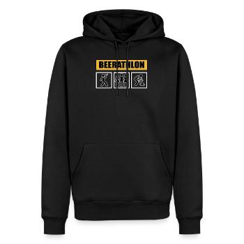 drôle d'alcool gadgets de fête vodka buveurs de - Sweat à capuche Premium bio Homme - noir - Devant - Nico (187cm)
