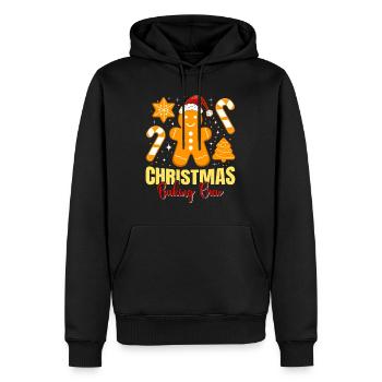 Backfans Noël Biscuits de l’équipe de cuisson - Sweat à capuche Premium bio Homme - noir - Devant - Nico (187cm)