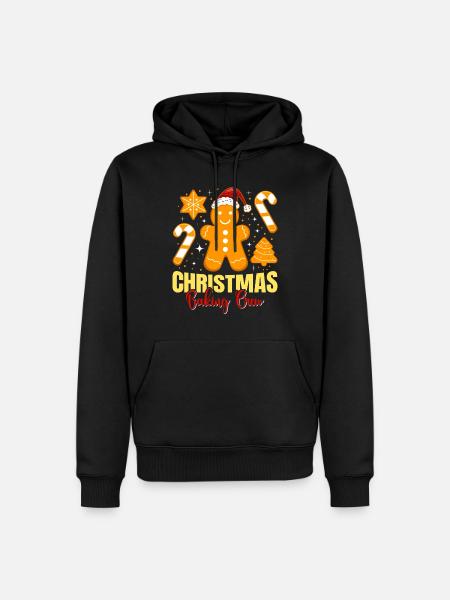 Backfans Christmas Baking Crew Plätzchen - Männer Premium Bio Hoodie - Schwarz