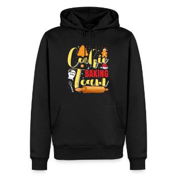 Cookie Baking Team Biscuits de Noël Biscuits - Sweat à capuche Premium bio Homme - noir - Devant - Nico (187cm)