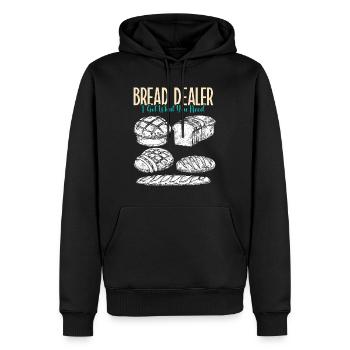 Bread Baker Bread Dealer Bakery Backfans Bread - Men’s Premium Organic Hoodie - black - Front - Nico (187cm)