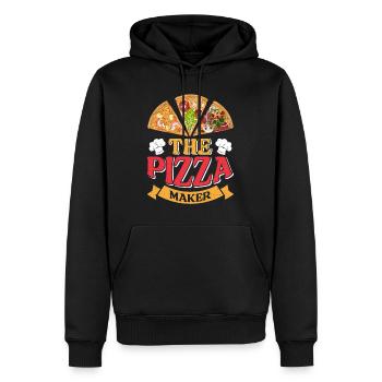 Pizzabäcker The Pizza Maker Backliebhaber - Männer Premium Bio Hoodie - Schwarz - Vorne - Nico (187cm)