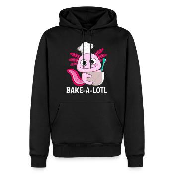 Bread Lover Bakealotl Bread Baking Bread Dough - Men’s Premium Organic Hoodie - black - Front - Nico (187cm)