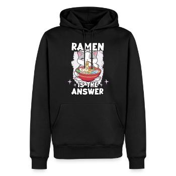 lustig Sushi-Liebhaber Japan Sashimi Ramen Maki - Männer Premium Bio Hoodie - Schwarz - Vorne - Nico (187cm)