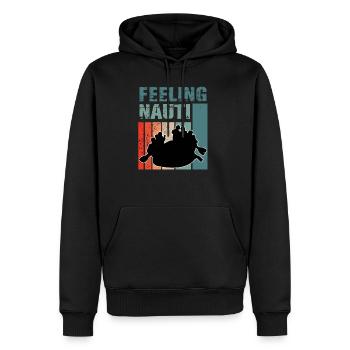 plaisancier voyage à la voile pour marin épingle - Sweat à capuche Premium bio Homme - noir - Devant - Nico (187cm)