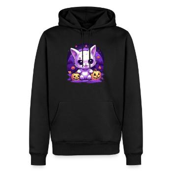 Costume d'Halloween pour chat Kawaii pour les - Sweat à capuche Premium bio Homme - noir - Devant - Nico (187cm)