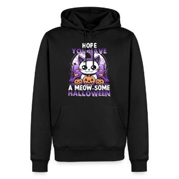 Costume d'Halloween de chat kawaii pour les fans - Sweat à capuche Premium bio Homme - noir - Devant - Nico (187cm)