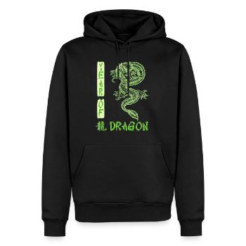 Nouvel An chinois Année du Dragon Chine - Sweat à capuche Premium bio Homme - noir - Devant - Nico (187cm)