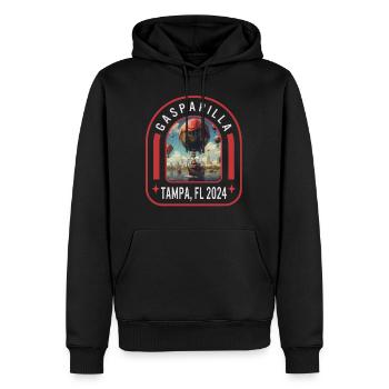 Gasparilla 2024 Chapeaux Flottants Tampa FL - Sweat à capuche Premium bio Homme - noir - Devant - Nico (187cm)