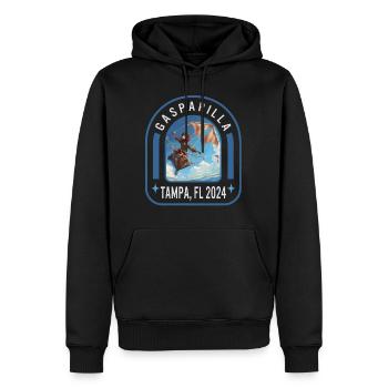 Gasparilla 2024 Pirate Kite Skies Tampa FL - Sweat à capuche Premium bio Homme - noir - Devant - Nico (187cm)