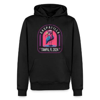 Gasparilla 2024 Flamant Pirate Tampa FL - Sweat à capuche Premium bio Homme - noir - Devant - Nico (187cm)