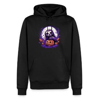 Halloween Deko Faultier Outfit Halloween Geschenk - Männer Premium Bio Hoodie - Schwarz - Vorne - Nico (187cm)