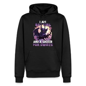 Halloween Costume Bat Girl Cosplay Kawaii - Sweat à capuche Premium bio Homme - noir - Devant - Nico (187cm)