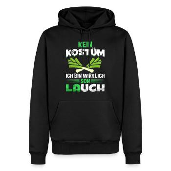 Karneval Kein Kostüm Bin Wirklich Son Lauch - Männer Premium Bio Hoodie - Schwarz - Vorne - Nico (187cm)
