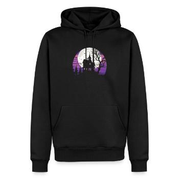Halloween Party Kostüm Spukhaus Gruselzeit - Männer Premium Bio Hoodie - Schwarz - Vorne - Nico (187cm)