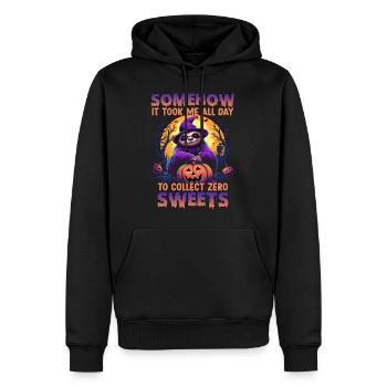 Halloween Faultier T | Costume amusant de - Sweat à capuche Premium bio Homme - noir - Devant - Nico (187cm)