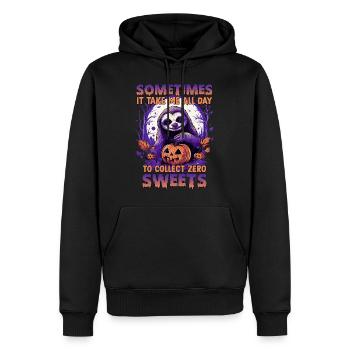 Costume amusant de paresseux d'Halloween pour les - Sweat à capuche Premium bio Homme - noir - Devant - Nico (187cm)