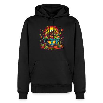 Candy Bucket Costume d'Halloween Trick or Treat - Sweat à capuche Premium bio Homme - noir - Devant - Nico (187cm)