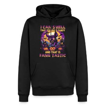Costume de loup-garou kawaii Costume de fête d’Halloween - Sweat à capuche Premium bio Homme - noir - Devant - Nico (187cm)
