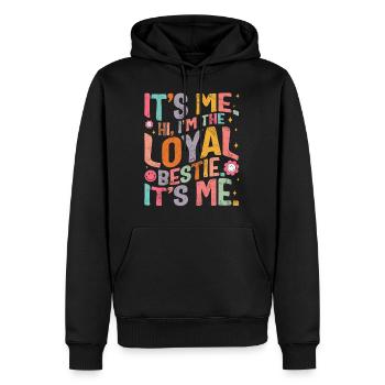 Chemise de l’amitié, c’est moi salut je suis la meilleure amie fidèle - Sweat à capuche Premium bio Homme - noir - Devant - Nico (187cm)