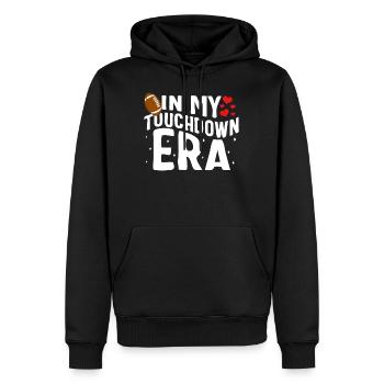 Football Shirt, In My Touchdown Era Tee, Game Day - Men’s Premium Organic Hoodie - black - Front - Nico (187cm)