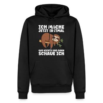 Faule Kollegen Mache Jetzt Erstmal Nichts - Männer Premium Bio Hoodie - Schwarz - Vorne - Nico (187cm)