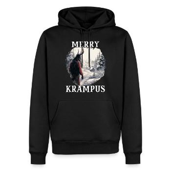 Krampus T | Krampus costume Kramperl | Santa Claus - Sweat à capuche Premium bio Homme - noir - Devant - Nico (187cm)