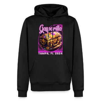 Mens Gasparilla 2024 Tampa FL Coffre au trésor - Sweat à capuche Premium bio Homme - noir - Devant - Nico (187cm)