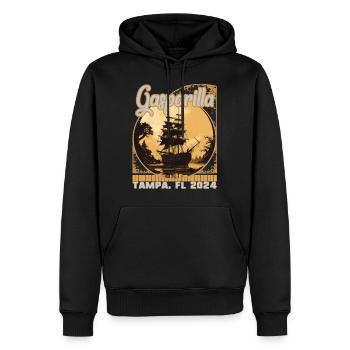 Womens Gasparilla 2024 Tampa FL Vintage Ship - Sweat à capuche Premium bio Homme - noir - Devant - Nico (187cm)