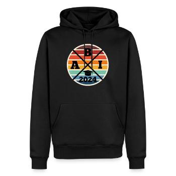 ABI 2024 Abitur Abitur Certificat de fin d’études - Sweat à capuche Premium bio Homme - noir - Devant - Nico (187cm)