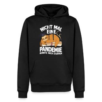 Masterabschluss Nicht Mal Pandemie Stoppt Mich - Männer Premium Bio Hoodie - Schwarz - Vorne - Nico (187cm)