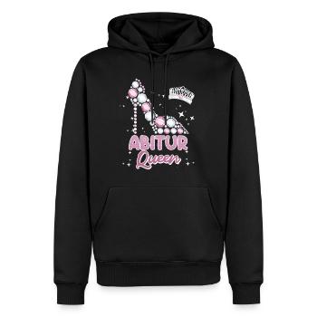 Abitur Queen Abi 2024 Diplômées du secondaire Drôle - Sweat à capuche Premium bio Homme - noir - Devant - Nico (187cm)