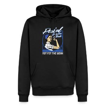 Chemise de commis des postes, commis du service postal pas pour - Sweat à capuche Premium bio Homme - noir - Devant - Nico (187cm)