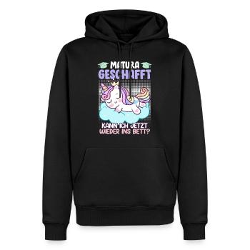 Je peux retourner me coucher - Sweat à capuche Premium bio Homme - noir - Devant - Nico (187cm)