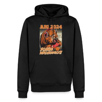 Abi 2024 Schule Durchgezockt Gamer Lustiges - Männer Premium Bio Hoodie - Schwarz - Vorne - Nico (187cm)