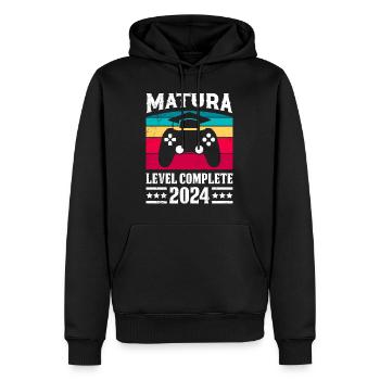 Matura 2024 Niveau Complet Maturanten Lustiges - Sweat à capuche Premium bio Homme - noir - Devant - Nico (187cm)