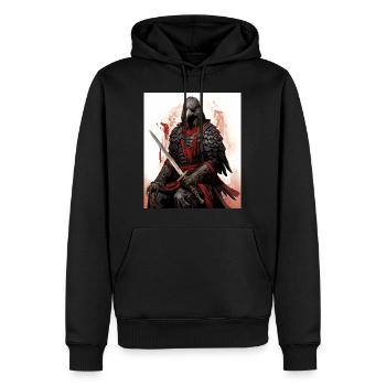 Japanische Kunst Japanischer Holzschnitt Kunstdruck Samurai - Männer Premium Bio Hoodie - Schwarz - Vorne - Nico (187cm)