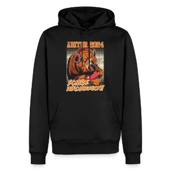 Abitur 2024 School Gambled Gamer ABI - Sweat à capuche Premium bio Homme - noir - Devant - Nico (187cm)
