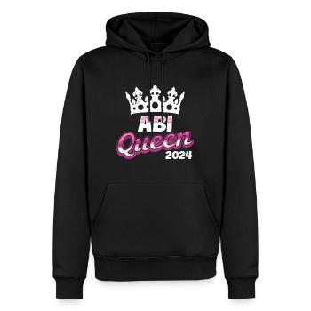 Abitur Queen Abi 2024 diplômés du secondaire drôle - Sweat à capuche Premium bio Homme - noir - Devant - Nico (187cm)