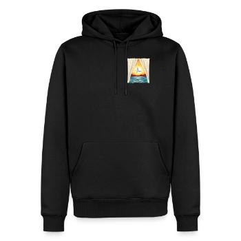 Paisible New Dawn Sober Recovery Soutien - Sweat à capuche Premium bio Homme - noir - Devant - Nico (187cm)