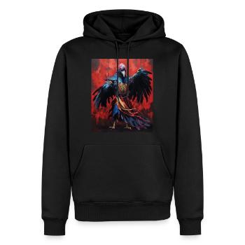 Japanische Kunst Japanischer Holzschnitt Kunstdruck Kabuki - Männer Premium Bio Hoodie - Schwarz - Vorne - Nico (187cm)