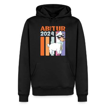 High School Diploma 2024 Llama High School Graduates Graduation - Men’s Premium Organic Hoodie - black - Front - Nico (187cm)