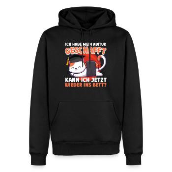 Les diplômés du secondaire ont passé mes A-levels drôle - Sweat à capuche Premium bio Homme - noir - Devant - Nico (187cm)