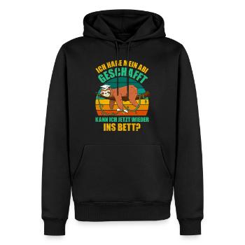 Abiturient Habe Mein Abi Geschafft Abschluss - Männer Premium Bio Hoodie - Schwarz - Vorne - Nico (187cm)