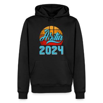 Abitur 2024 Abschluss Abiturient Abi Abiturienten - Männer Premium Bio Hoodie - Schwarz - Vorne - Nico (187cm)