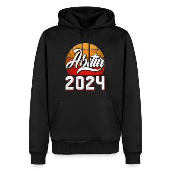 Abitur 2024 Abschluss Abiturient Abi Abiturienten - Männer Premium Bio Hoodie - Schwarz - Vorne - Nico (187cm)