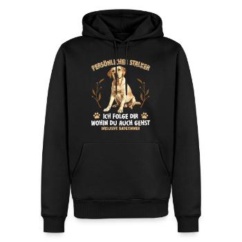 Labrador Liebhaber Persönlicher Stalker Labrador - Männer Premium Bio Hoodie - Schwarz - Vorne - Nico (187cm)