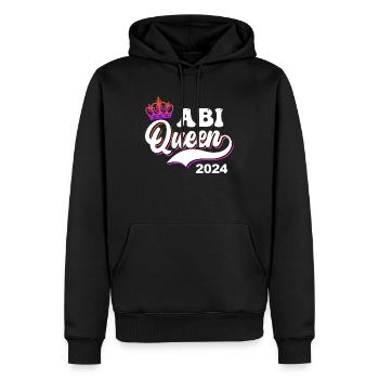 Abitur Queen 2024 Abi Abiturientin - Männer Premium Bio Hoodie - Schwarz - Vorne - Nico (187cm)