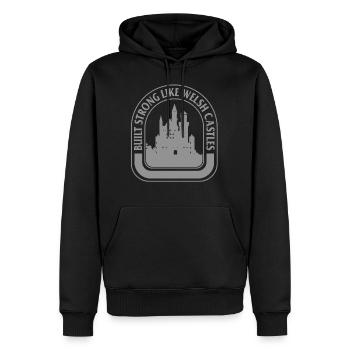 Chemise du Pays de Galles, construite forte comme Welsh Castles Tee, - Sweat à capuche Premium bio Homme - noir - Devant - Nico (187cm)