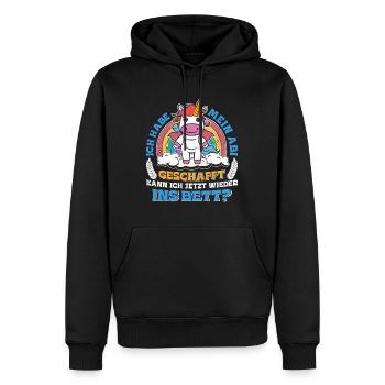 Abiturient Habe Mein Abi Geschafft Abschluss - Männer Premium Bio Hoodie - Schwarz - Vorne - Nico (187cm)